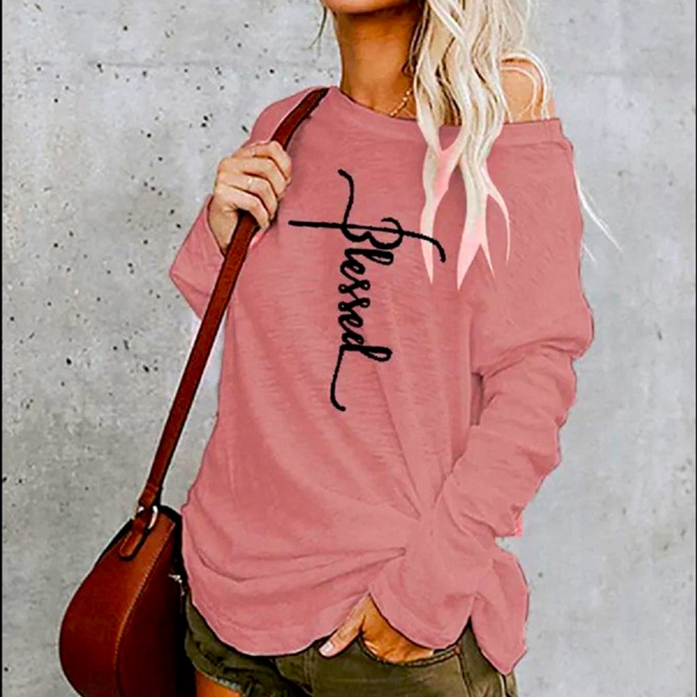 Blessed LS Round Neck Tee